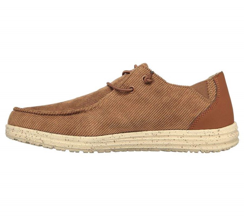 Pánské Boty Sebago Skechers Relaxed Fit: Melson - Corduroy Hnědé | IRMPOJW-75