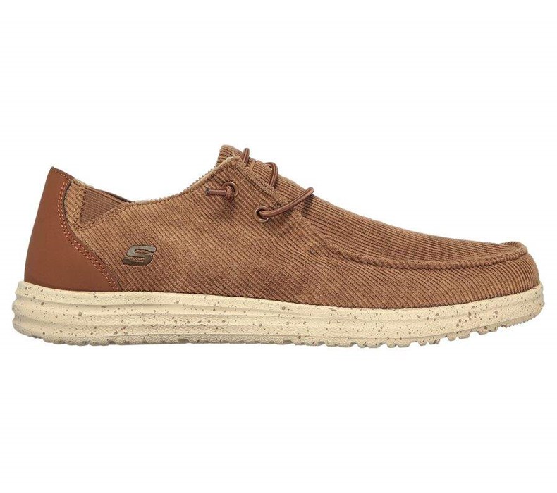 Pánské Boty Sebago Skechers Relaxed Fit: Melson - Corduroy Hnědé | IRMPOJW-75