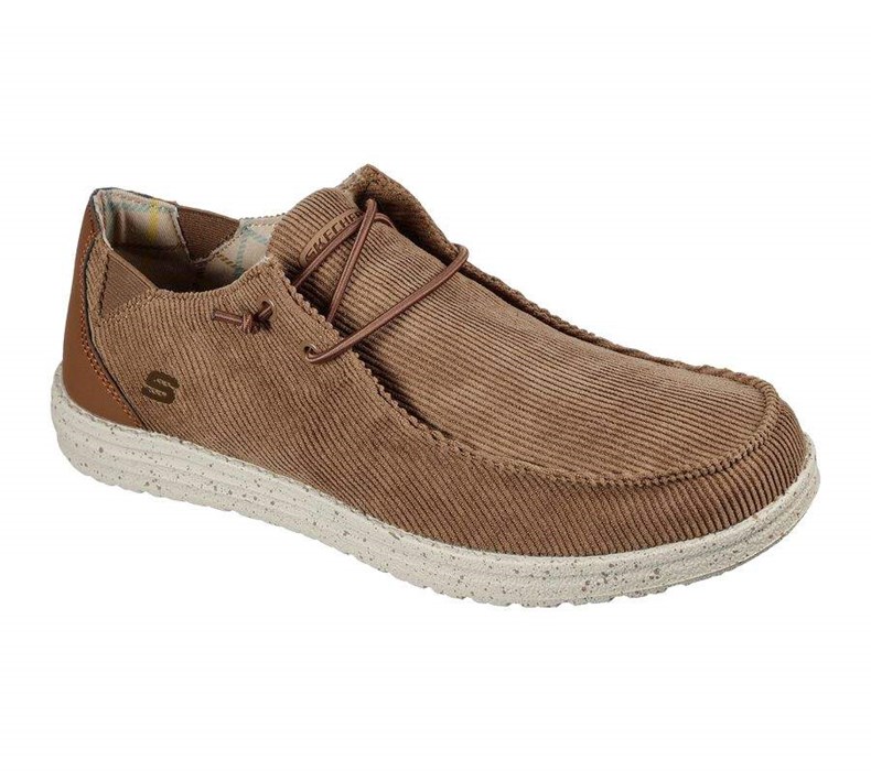 Pánské Boty Sebago Skechers Relaxed Fit: Melson - Corduroy Hnědé | IRMPOJW-75