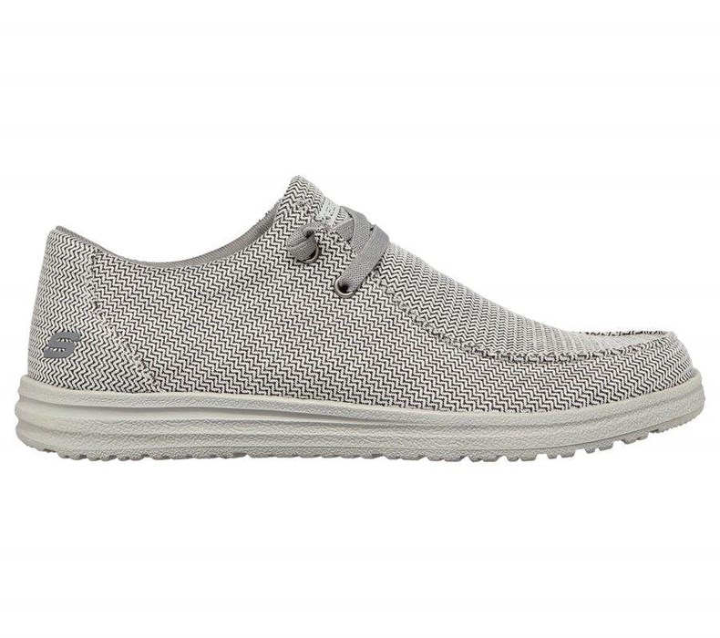 Pánské Boty Sebago Skechers Relaxed Fit: Melson - Remie Šedé | ISBKGDU-54