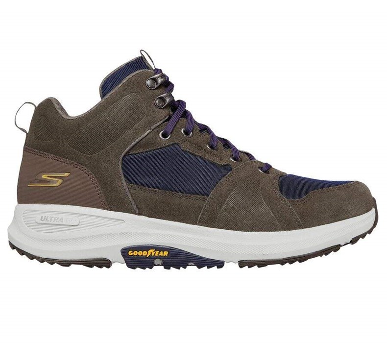 Pánské Boty Skechers GOwalk Outdoorové - Esplanade Hnědé Tmavě Blankyt | OJSWHNP-34