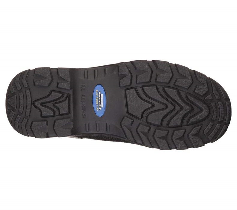 Pánské Boty Skechers Pracovní: Relaxed Fit - Workshire ST Černé | HIRBJGK-24