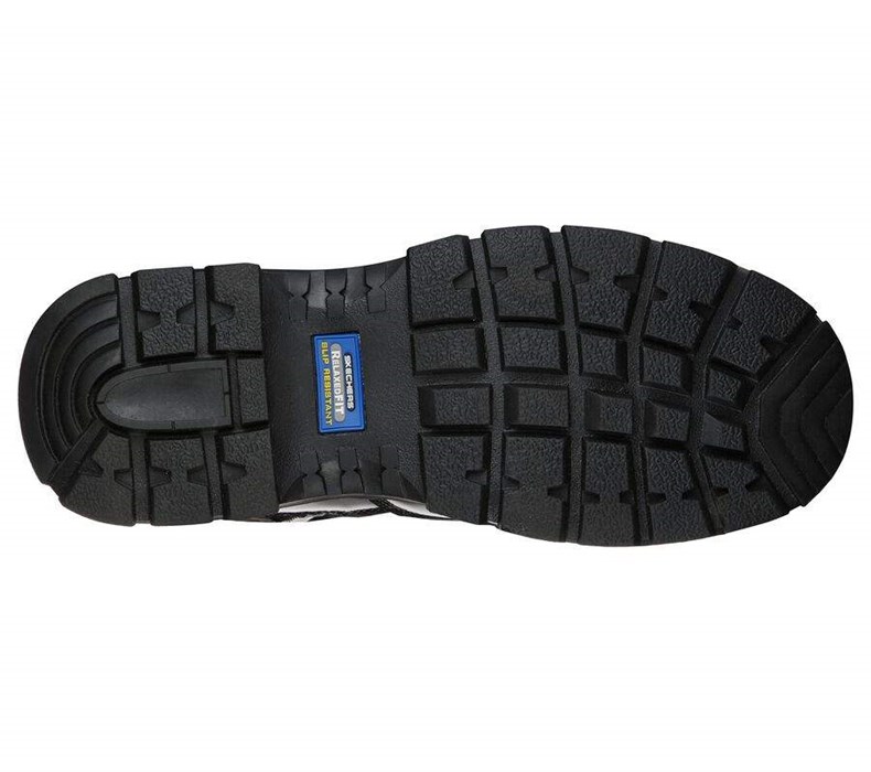 Pánské Boty Skechers Pracovní Relaxed Fit: Wascana - Athas Tactical Černé | LUACSTE-16