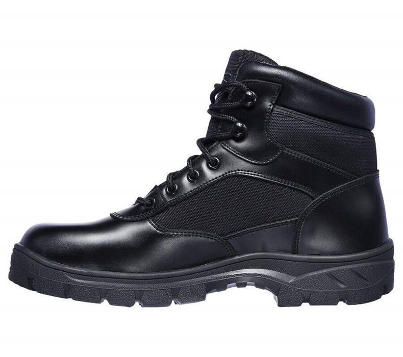 Pánské Boty Skechers Pracovní Relaxed Fit: Wascana - Benen WP Tactical Černé | UKDRMOX-30