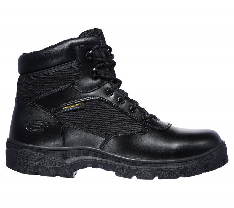 Pánské Boty Skechers Pracovní Relaxed Fit: Wascana - Benen WP Tactical Černé | UKDRMOX-30