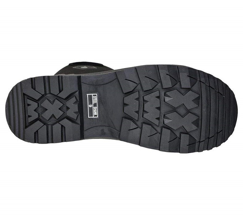 Pánské Boty Skechers Pracovní: Ruddle - Midap ST Metatarsal Guard Černé | JPULBZC-70