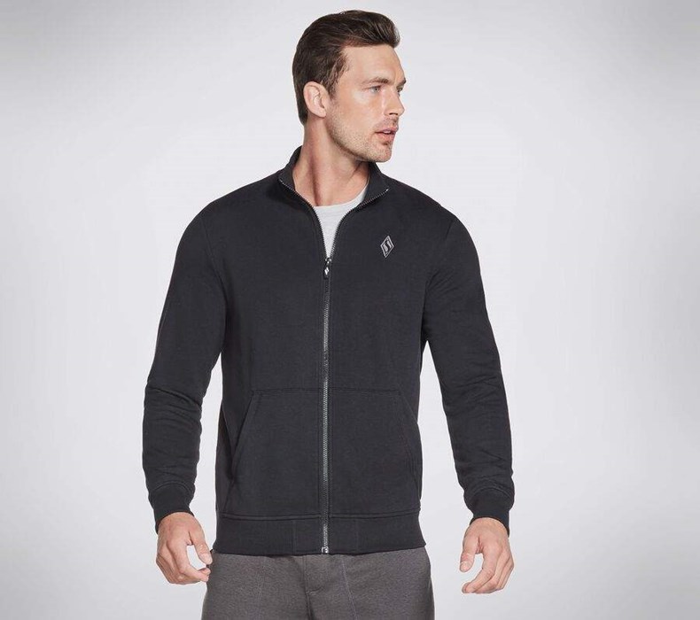 Pánské Bundy Skechers The Hoodless Hoodie GOwalk Everywhere Černé | ENPIDTA-50