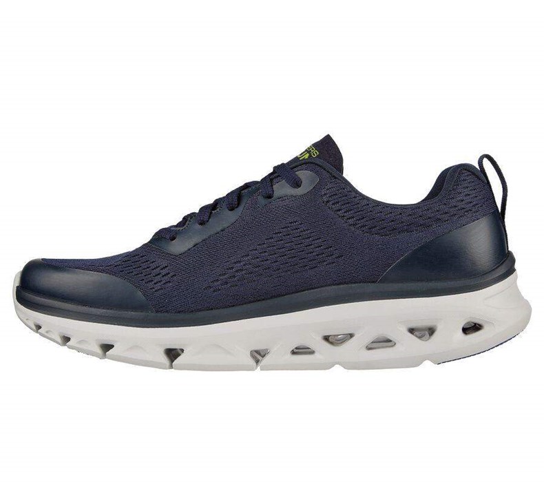 Pánské Běžecké Boty Skechers GO RUN Glide-Step Flex Tmavě Blankyt Světle Zelene | UAOXGQM-72