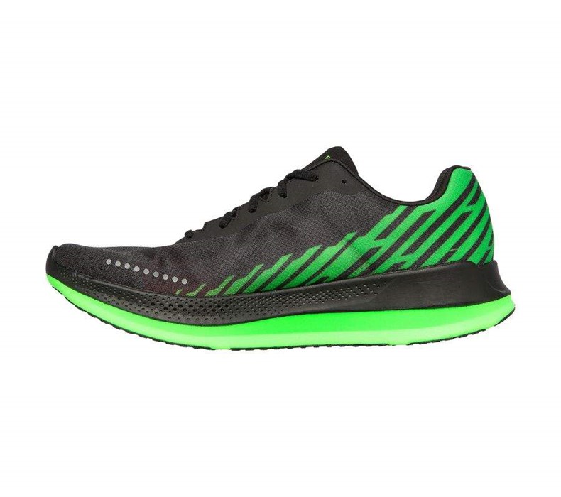 Pánské Běžecké Boty Skechers GO RUN Razor Excess Černé Světle Zelene | YFIPHTK-15