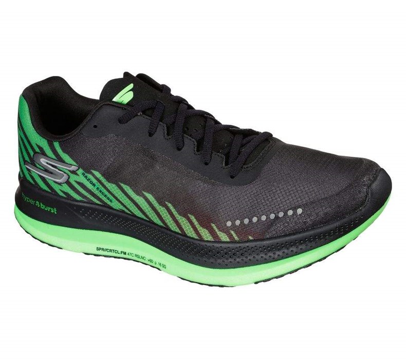 Pánské Běžecké Boty Skechers GO RUN Razor Excess Černé Světle Zelene | YFIPHTK-15