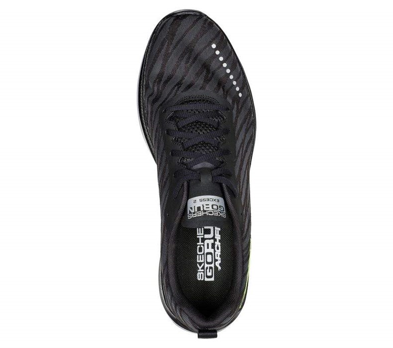 Pánské Běžecké Boty Skechers GO RUN Razor Excess 2 Černé Bílé | ZERBIMT-38