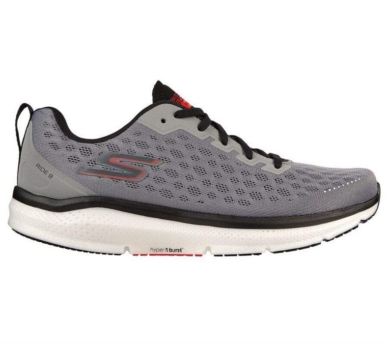 Pánské Běžecké Boty Skechers GO RUN Ride 9 Šedé Černé | LYZUVBM-94