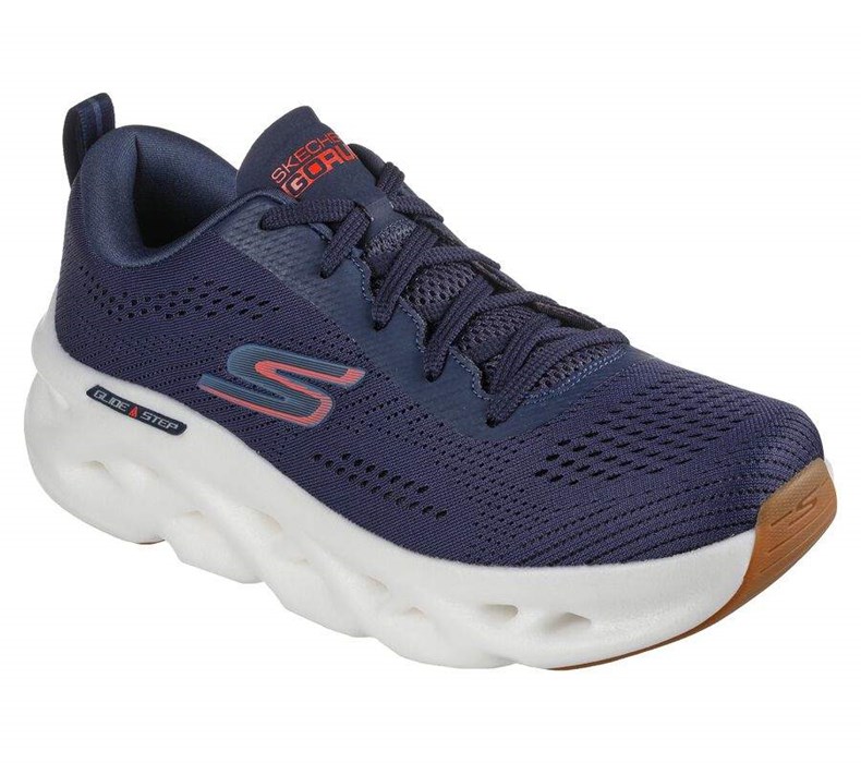 Pánské Běžecké Boty Skechers GO RUN Swirl Tech Tmavě Blankyt Červené | OFTZUYD-42