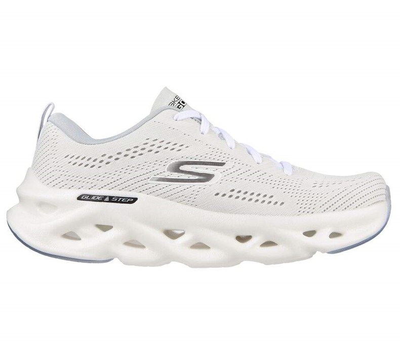 Pánské Běžecké Boty Skechers GO RUN Swirl Tech Bílé | OLXMQDH-14