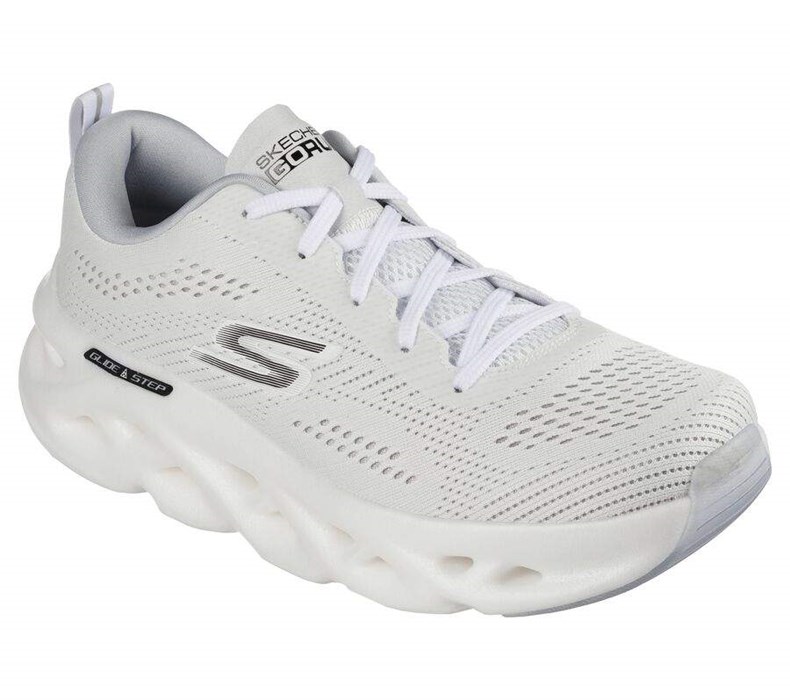 Pánské Běžecké Boty Skechers GO RUN Swirl Tech Bílé | OLXMQDH-14