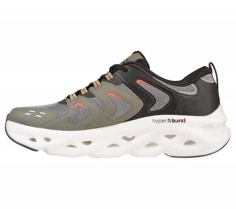 Pánské Běžecké Boty Skechers GO Run Swirl Tech - Surge Olivy Zelené | KGZXQVW-82