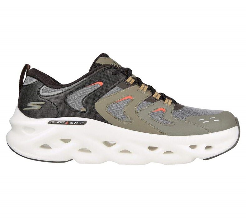 Pánské Běžecké Boty Skechers GO Run Swirl Tech - Surge Olivy Zelené | KGZXQVW-82