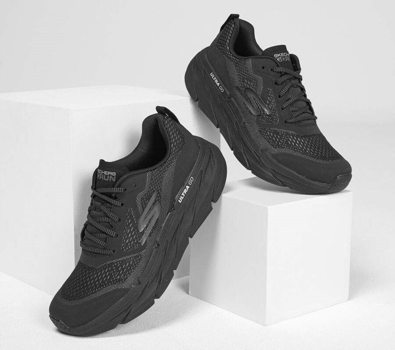 Pánské Běžecké Boty Skechers Max Cushioning Premier - Vantage Černé Šedé | INWVTUA-81