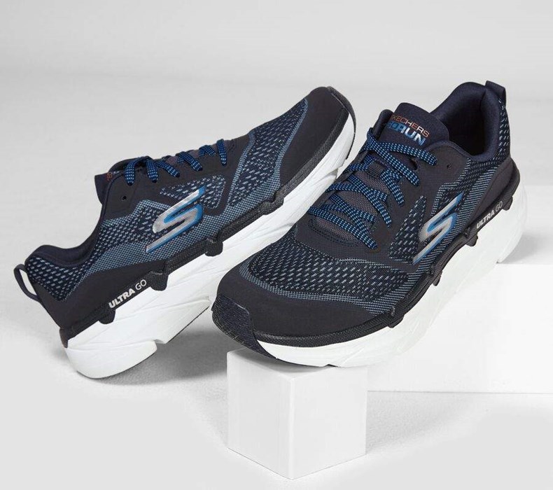 Pánské Běžecké Boty Skechers Max Cushioning Premier - Vantage Tmavě Blankyt | MHFGOTC-91