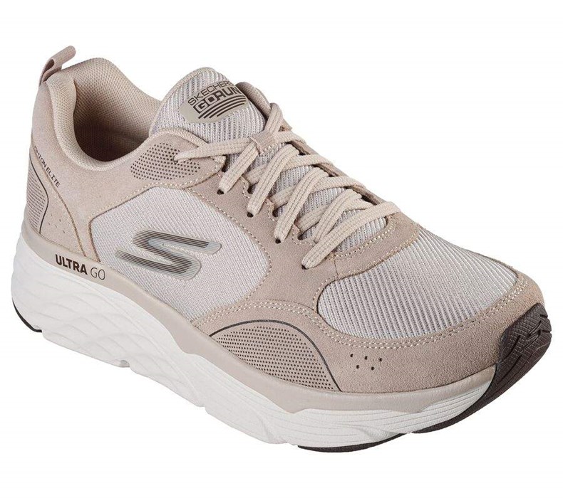 Pánské Běžecké Boty Skechers Max Cushioning Elite - Grand Suite Béžový | YUTBACJ-83