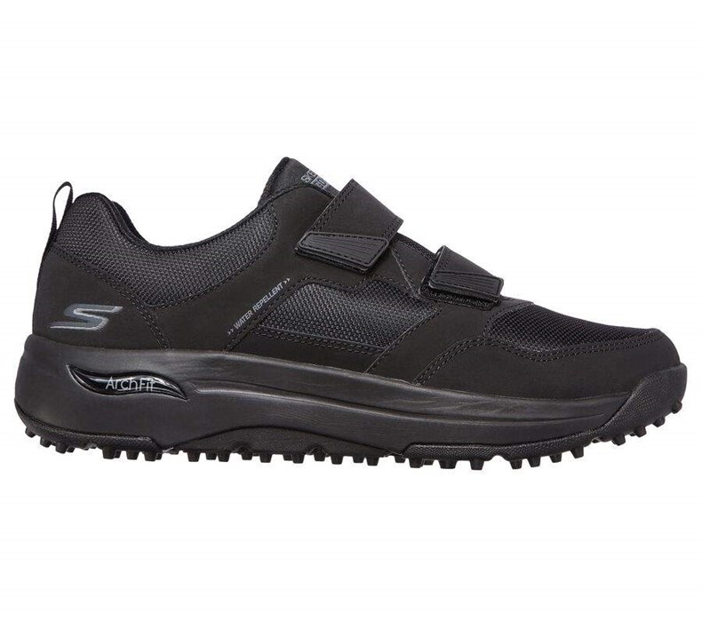 Pánské Golfové Boty Skechers GO GOLF Arch Fit - Front Nine Černé Šedé | BKLCMWD-56