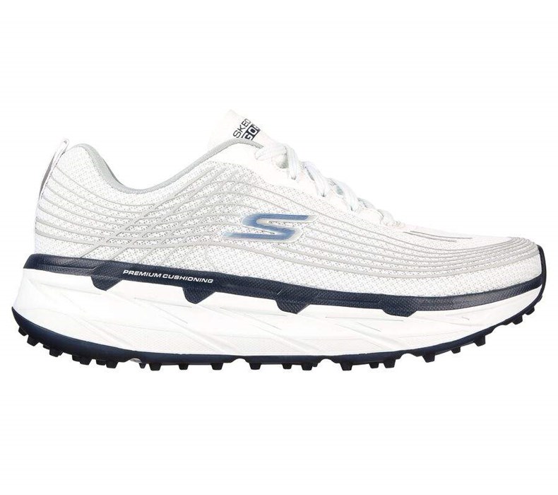 Pánské Golfové Boty Skechers Max Cushioning: GO GOLF Ultra Max Bílé Tmavě Blankyt | LZYMIAR-14