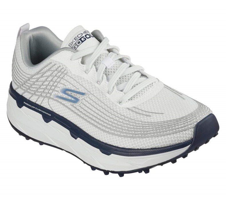 Pánské Golfové Boty Skechers Max Cushioning: GO GOLF Ultra Max Bílé Tmavě Blankyt | LZYMIAR-14