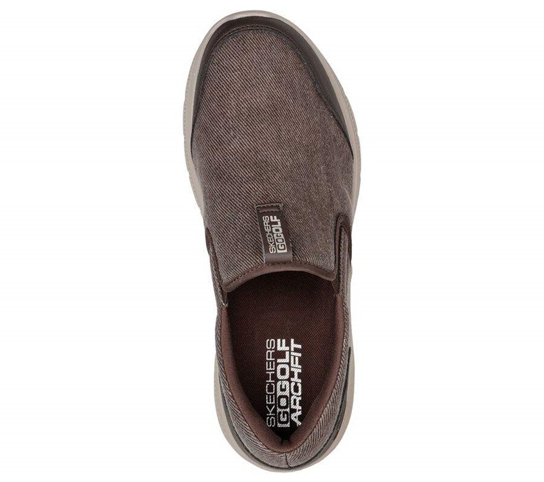 Pánské Golfové Boty Skechers Relaxed Fit: GO GOLF Arch Fit Walk Hnědé | PBFIVZH-29