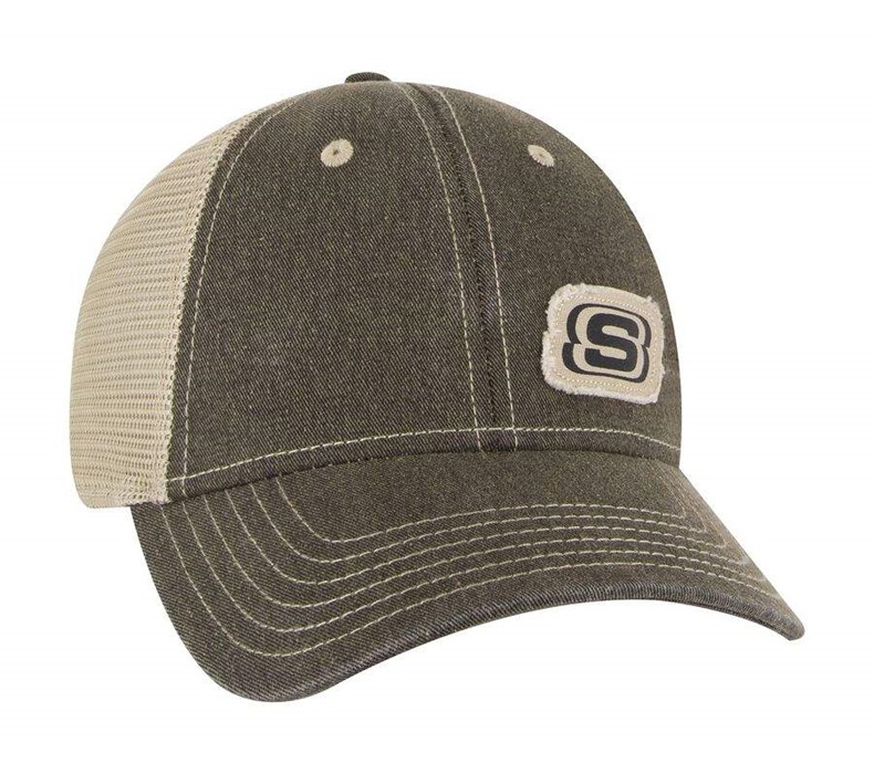 Pánské Klobouky Skechers Frayed S Trucker Hnědé | VNDIWQP-16