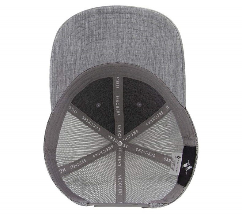 Pánské Klobouky Skechers Heather Grey Trucker Šedé | XVPZDKR-75