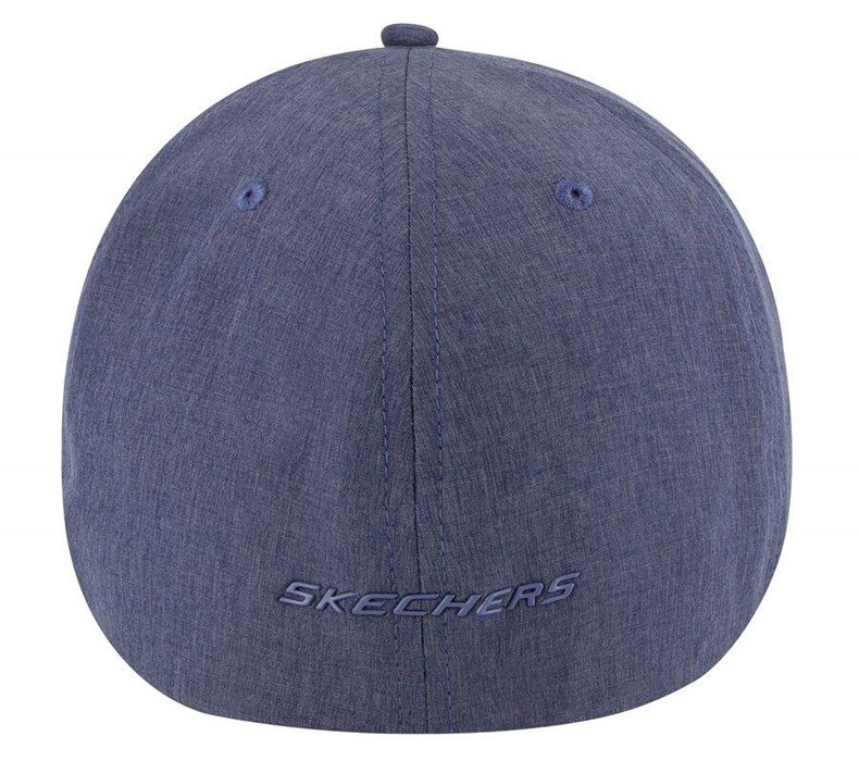 Pánské Klobouky Skechers Sportovní Heather Fitted Blankyt | NYSVGFB-20