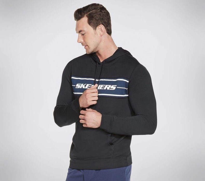 Pánské Mikiny S Kapucí Skechers Apparel SKECHTECH Pullover Hoodie Černé | JXRZHVA-52