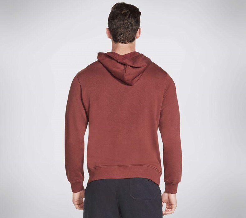 Pánské Mikiny S Kapucí Skechers Apparel Heritage Pullover Hoodie Hnědé | UBJCHGP-58