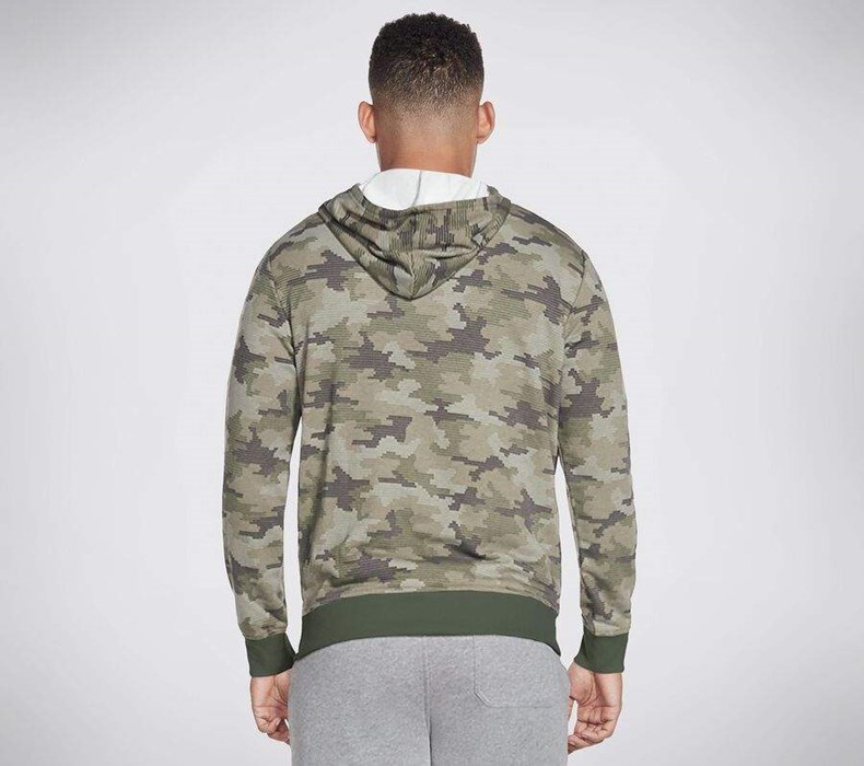 Pánské Mikiny S Kapucí Skechers Boundless Heritage Pullover Hoodie Maskáčové | AKFBYMO-65