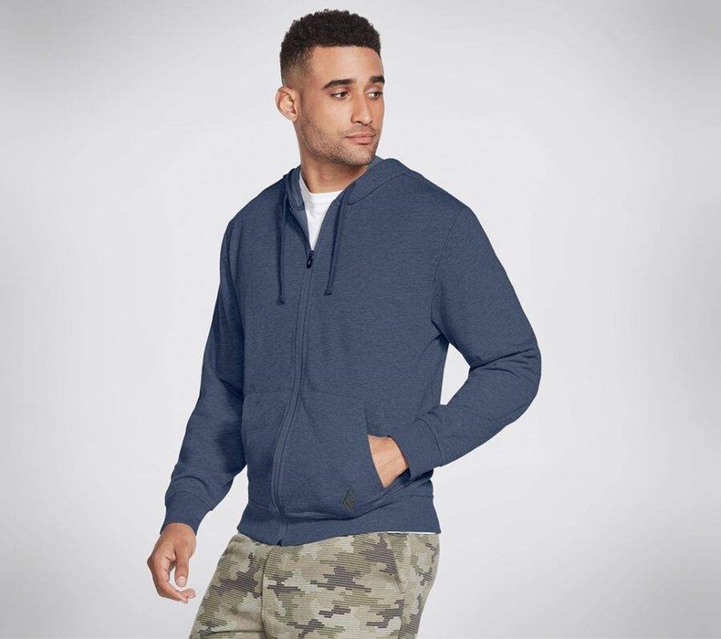 Pánské Mikiny S Kapucí Skechers GO WALK Everywhere Hoodie Tmavě Blankyt | PUXIJZR-41