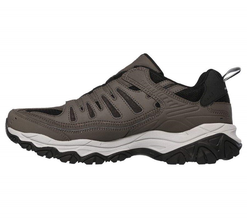 Pánské Mokasíny Skechers After Burn M. Fit Hnědé | HEZPIGR-96