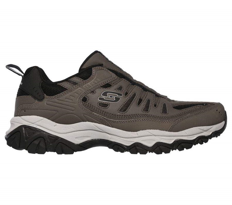 Pánské Mokasíny Skechers After Burn M. Fit Hnědé | HEZPIGR-96