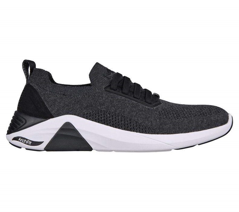 Pánské Mokasíny Skechers Arch Fit A-Linear - Eaton Černé | FXQYRUI-63