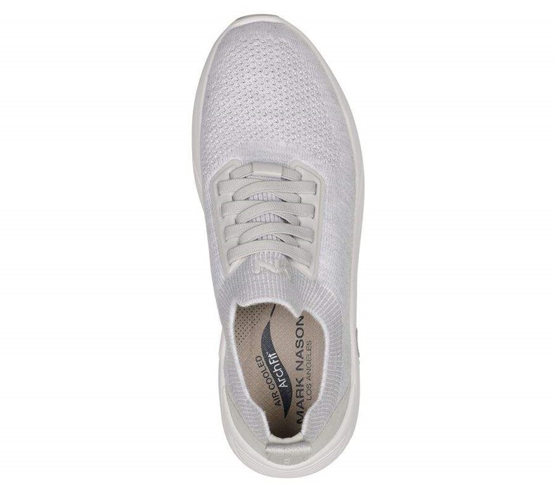 Pánské Mokasíny Skechers Arch Fit A-Linear - Eaton Světle Šedé | PAFUQYC-69