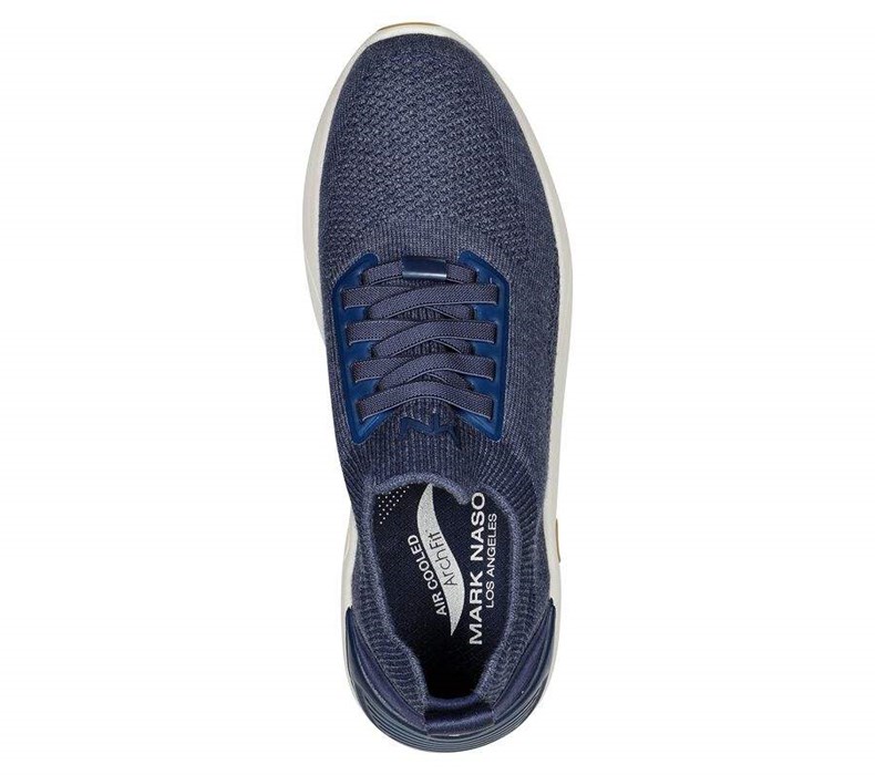 Pánské Mokasíny Skechers Arch Fit A-Linear - Eaton Tmavě Blankyt | UYROGIP-85