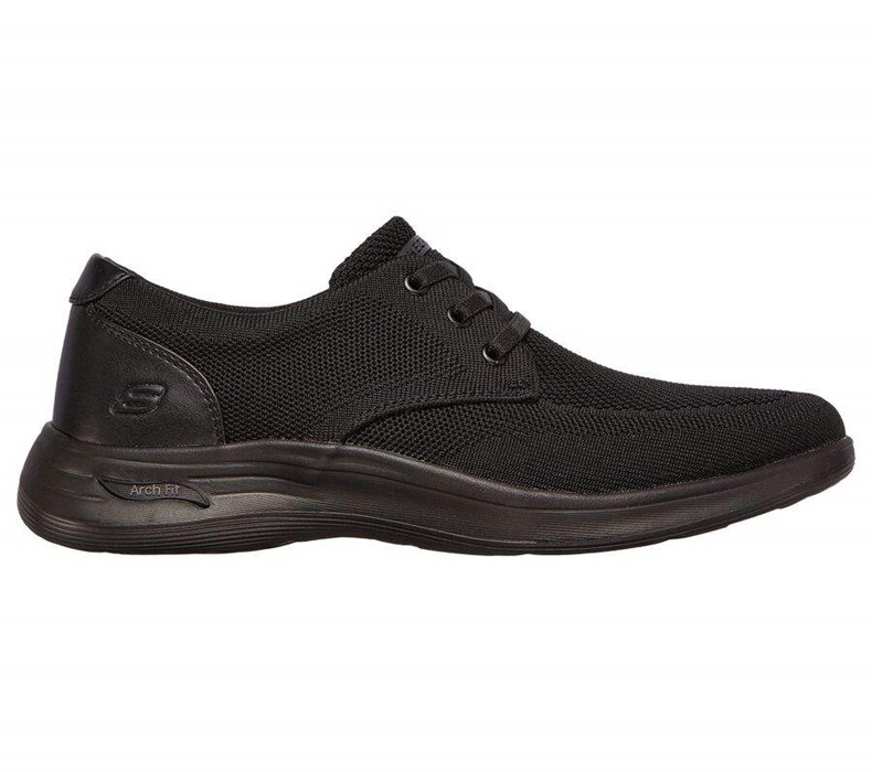 Pánské Mokasíny Skechers Arch Fit Darlo - Weedon Černé | QJKVYWZ-38