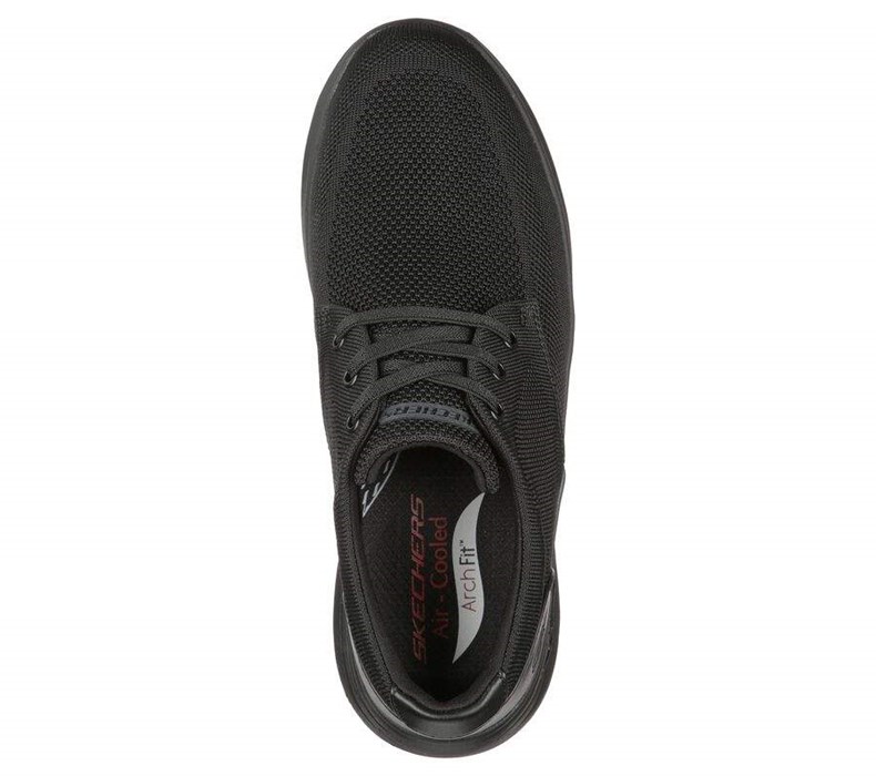 Pánské Mokasíny Skechers Arch Fit Darlo - Weedon Černé | QJKVYWZ-38