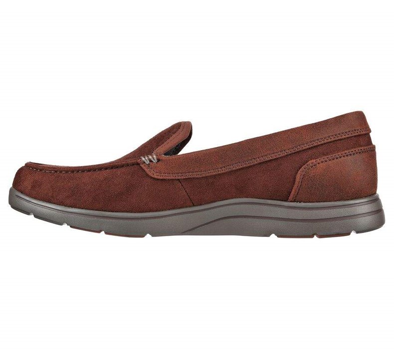 Pánské Mokasíny Skechers Arch Fit Lounge - Cirrus Čokolády | OWFGTXA-86