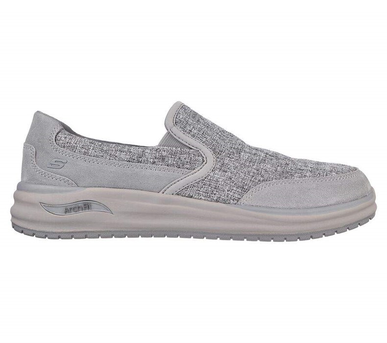 Pánské Mokasíny Skechers Arch Fit Melo - Ranston Šedé | FZOGWUB-39