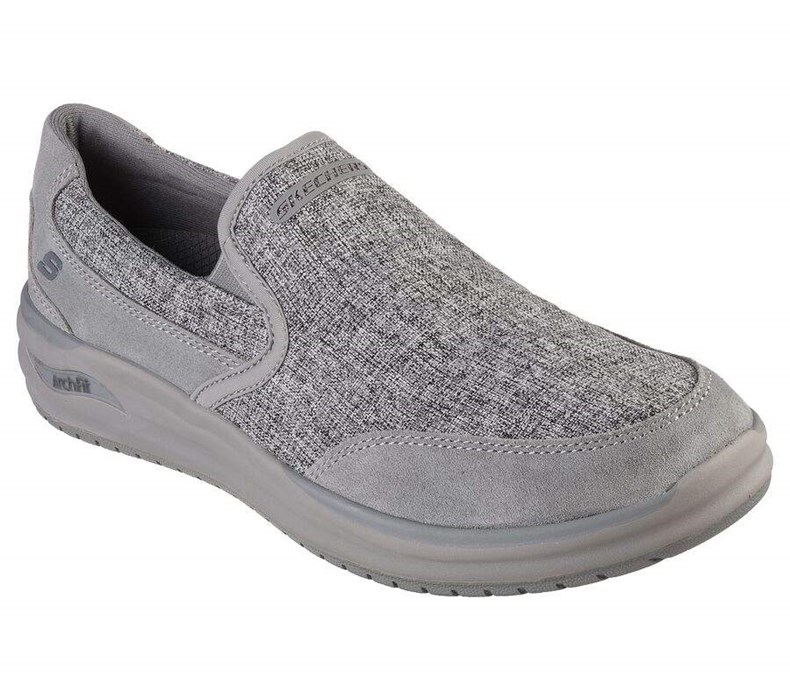 Pánské Mokasíny Skechers Arch Fit Melo - Ranston Šedé | FZOGWUB-39