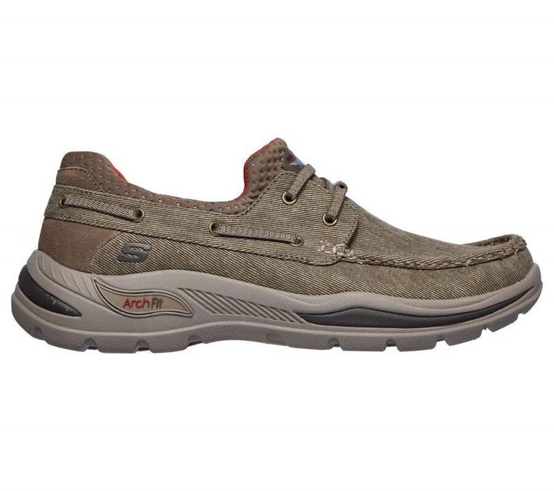 Pánské Mokasíny Skechers Arch Fit Motley - Oven Hnědé | FPVWSIA-08