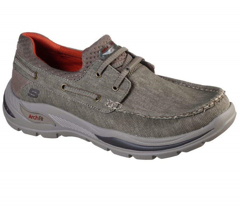 Pánské Mokasíny Skechers Arch Fit Motley - Oven Hnědé | FPVWSIA-08