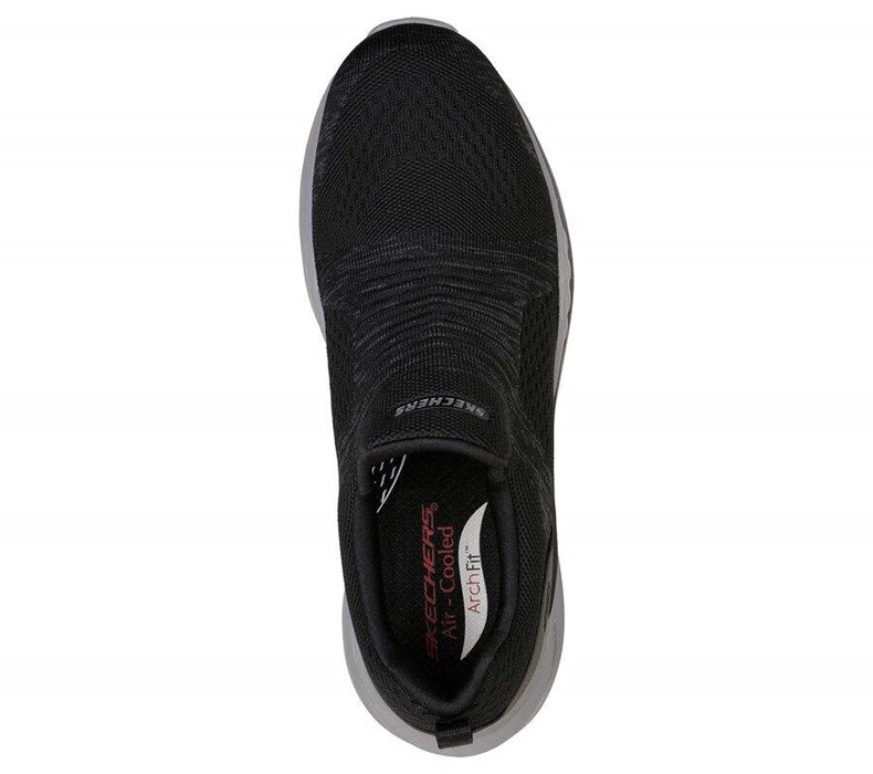 Pánské Mokasíny Skechers Arch Fit Orvan - Denison Černé | COZTLWH-92