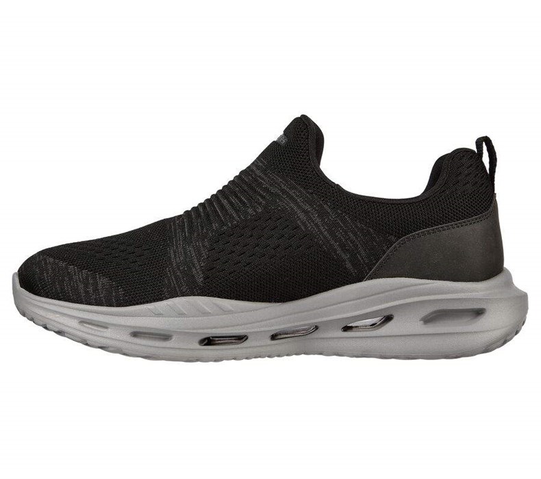 Pánské Mokasíny Skechers Arch Fit Orvan - Denison Černé | COZTLWH-92