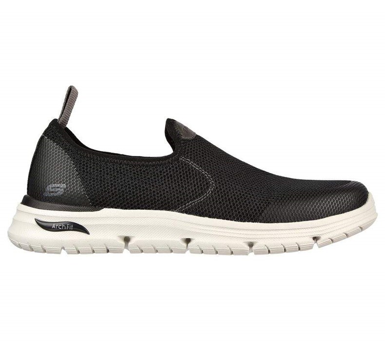 Pánské Mokasíny Skechers Arch Fit Vortell - Fabien Černé | MXHSOWR-86